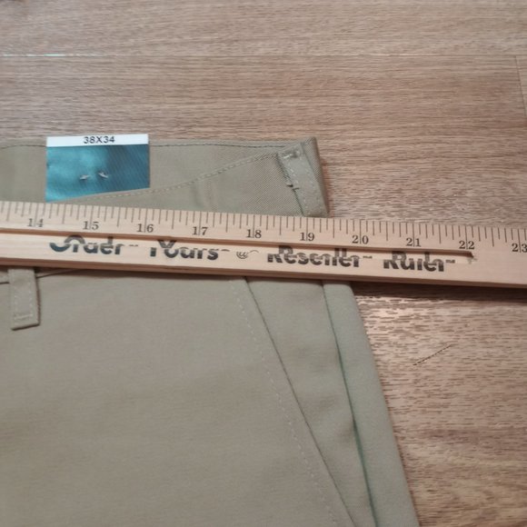 NWT Dickies Pants Mens Sz 38x34 Relaxed Fit Straight Leg High Rise Work Tan DMG* - Picture 6 of 12
